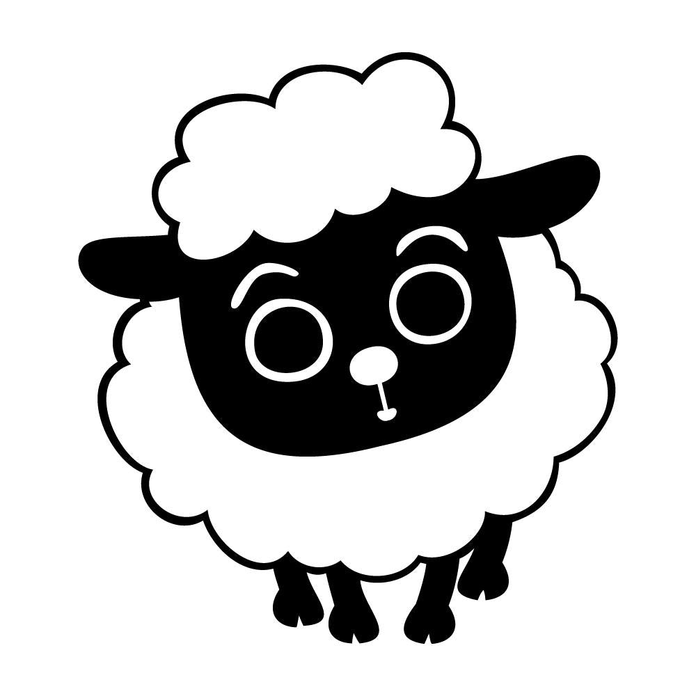 かわいいヒツジ