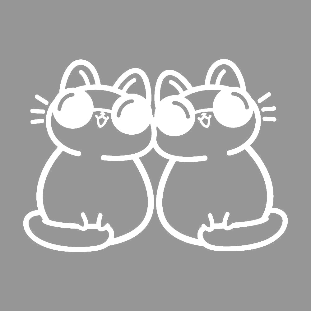 寄り添うサングラス猫 7