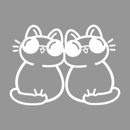 寄り添うサングラス猫 7