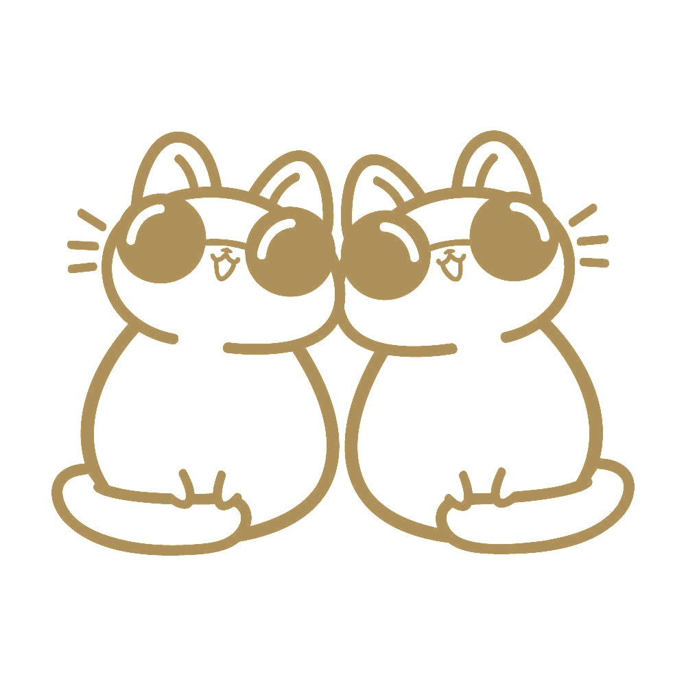 寄り添うサングラス猫 9