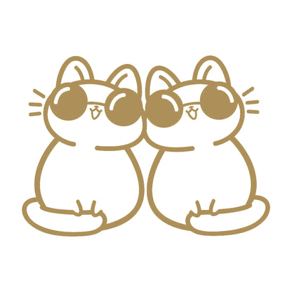 寄り添うサングラス猫 9