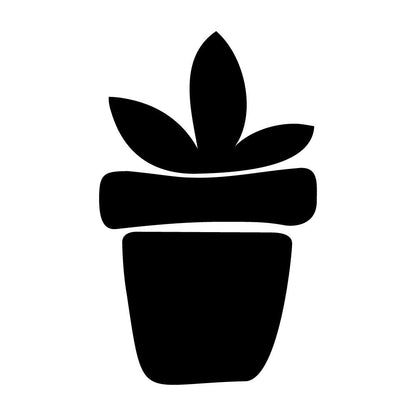 植木鉢と植物 (C)