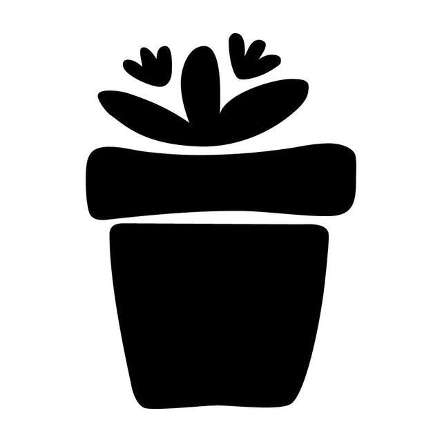 植木鉢と植物 (S)