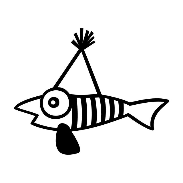 帽子を被った魚