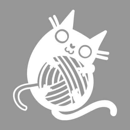 毛糸玉を抱えるネコ 7