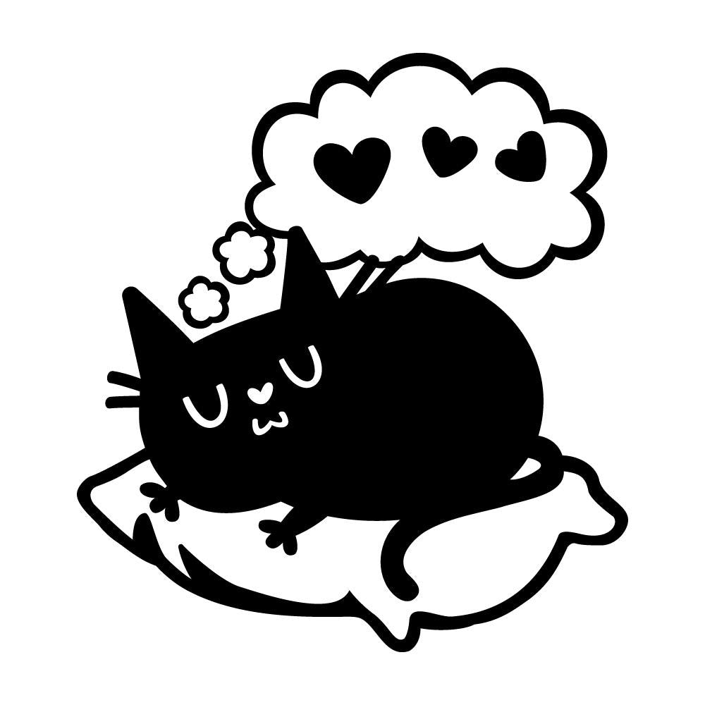 夢をみるネコ
