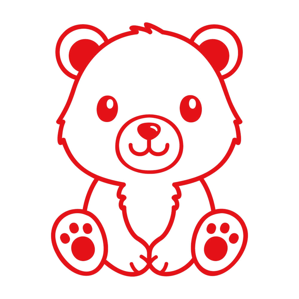 座る子熊 8