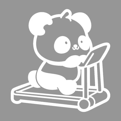 ランニングマシンで走るパンダ 7