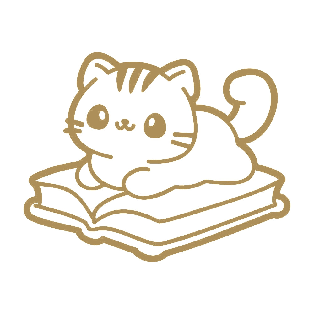 本の上に乗るネコ 9
