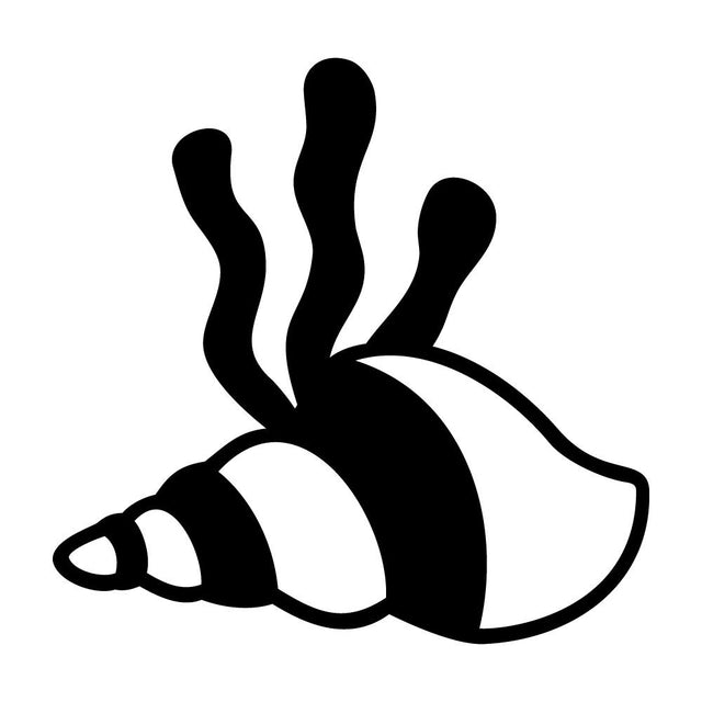 海底の巻き貝