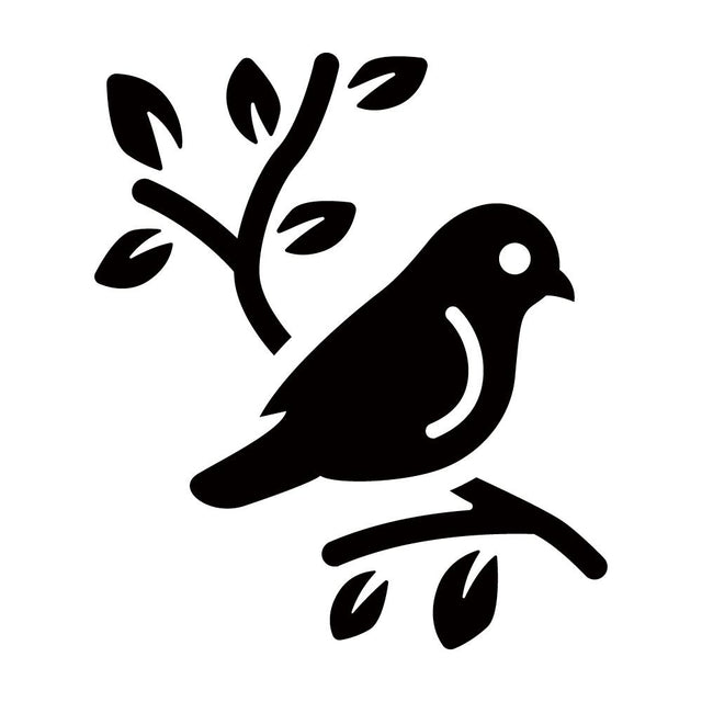 木の枝に乗る小鳥