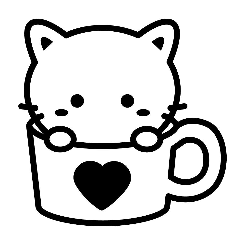 マグに入った子猫