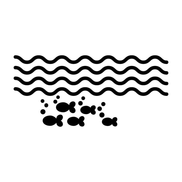 波と魚