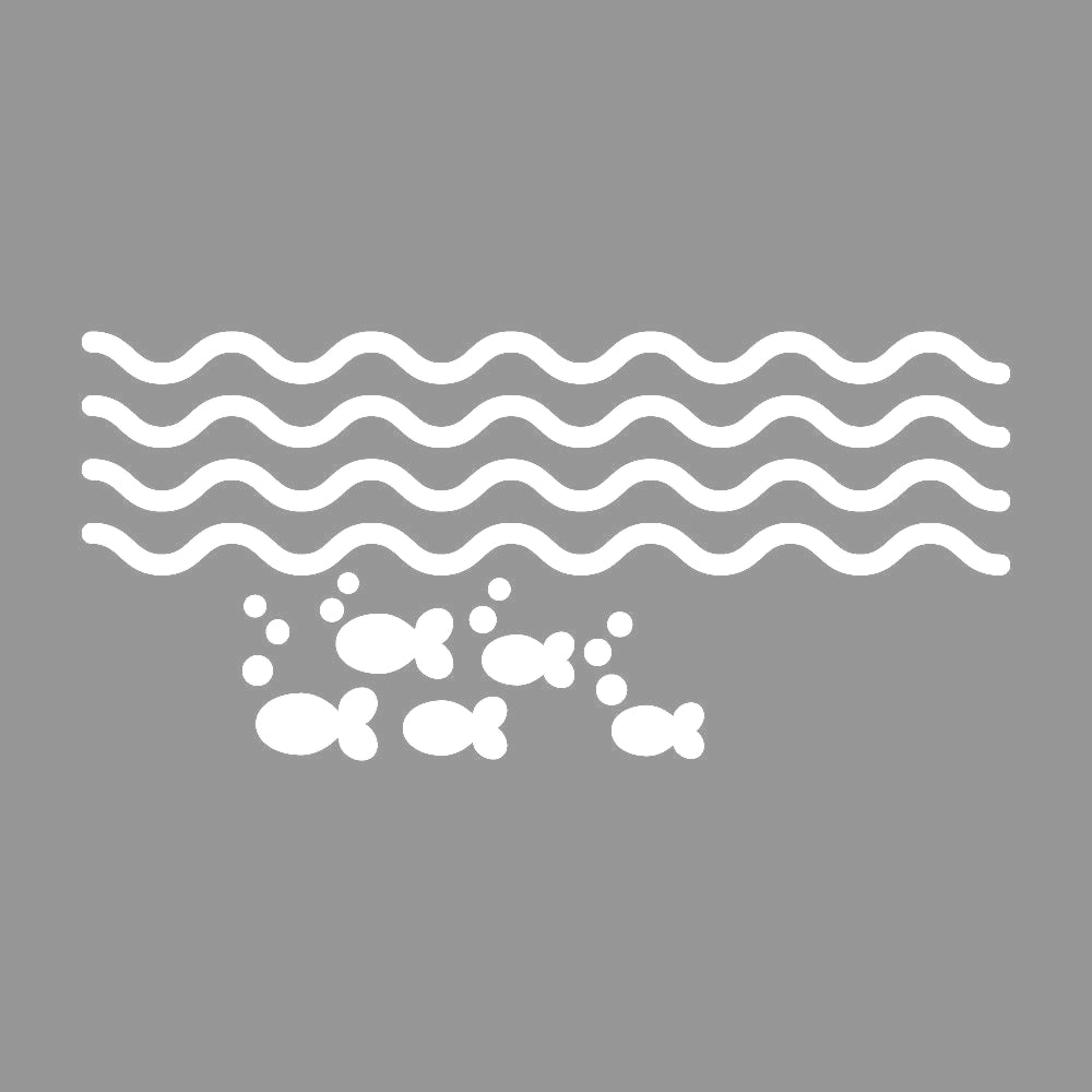 波と魚 7