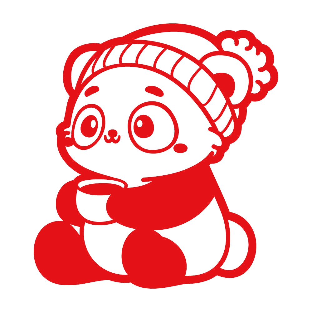 お茶を飲むパンダ 8