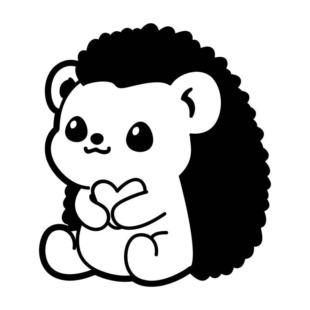 ハートを抱くハリネズミ