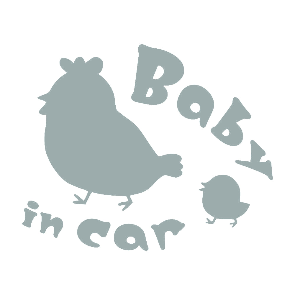 Baby in car 鶏の親子 10