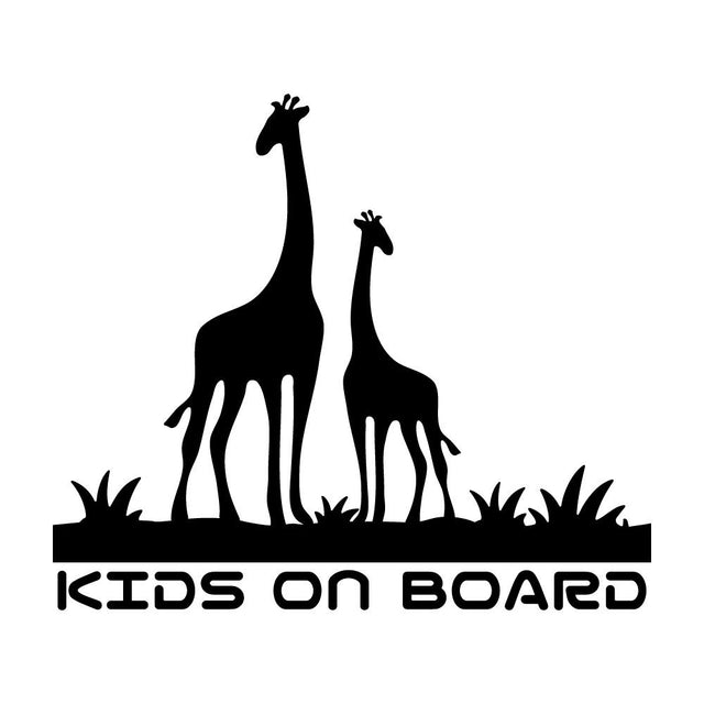 KIDS ON BOARD キリンの親子