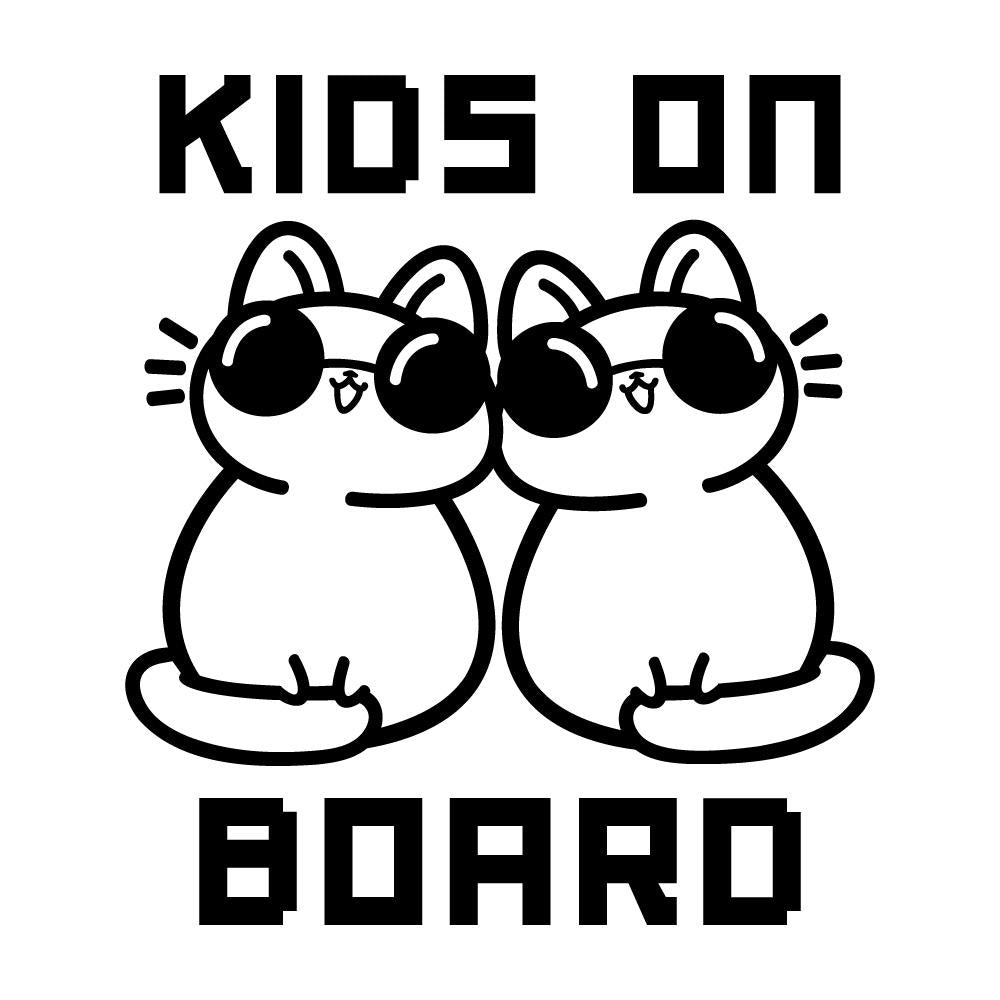 KIDS ON BOARD サングラス猫