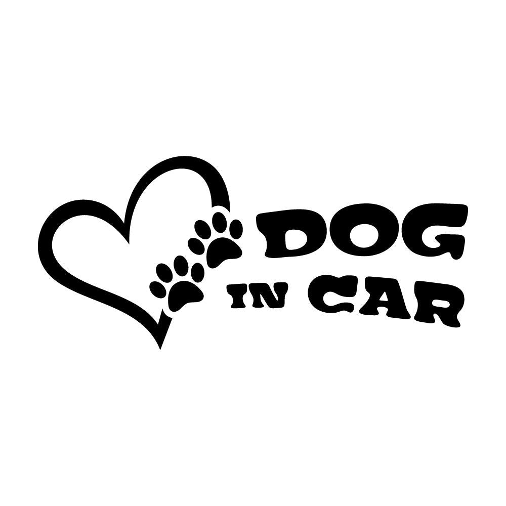 DOG IN CAR ハート