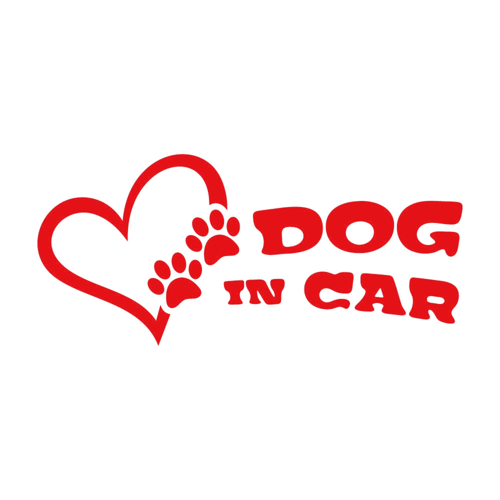 DOG IN CAR ハート 8