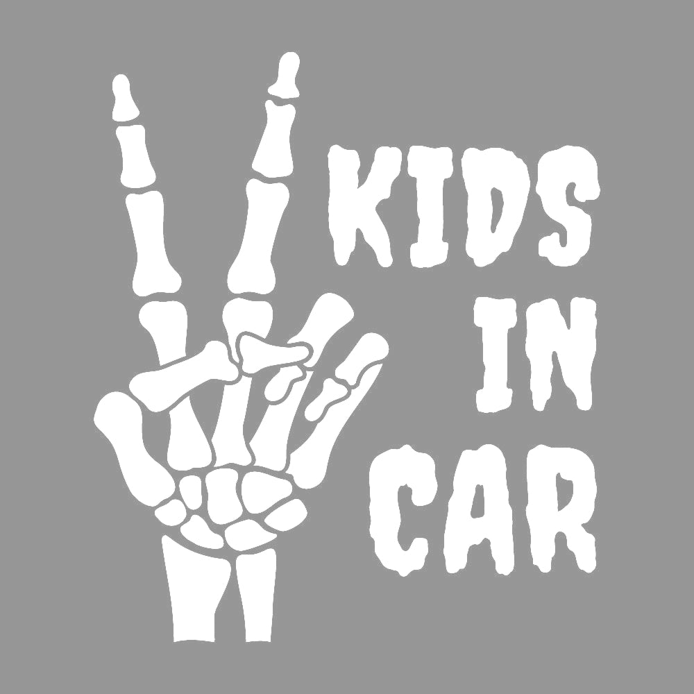 KIDS IN CAR 骸骨のピースサイン 7