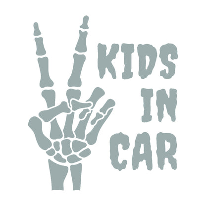 KIDS IN CAR 骸骨のピースサイン 10