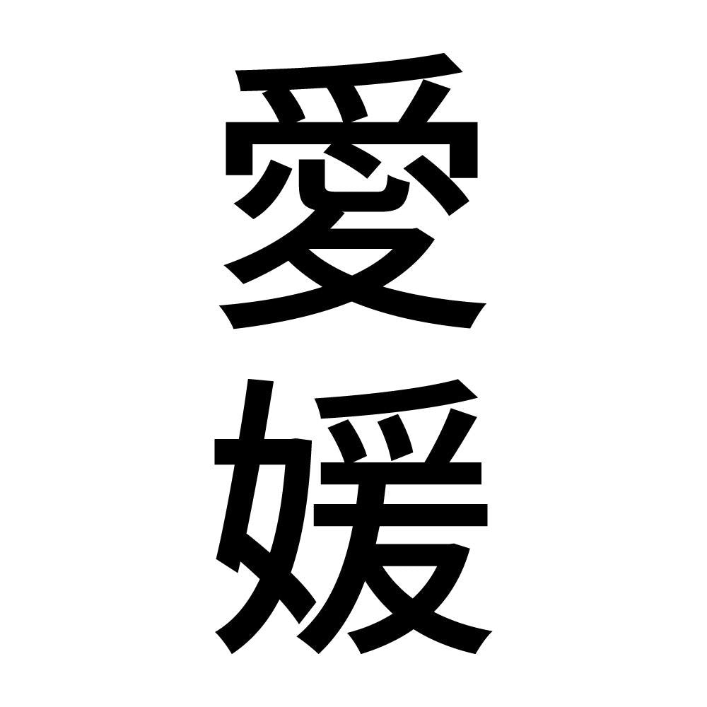 愛媛 縦書き (B)