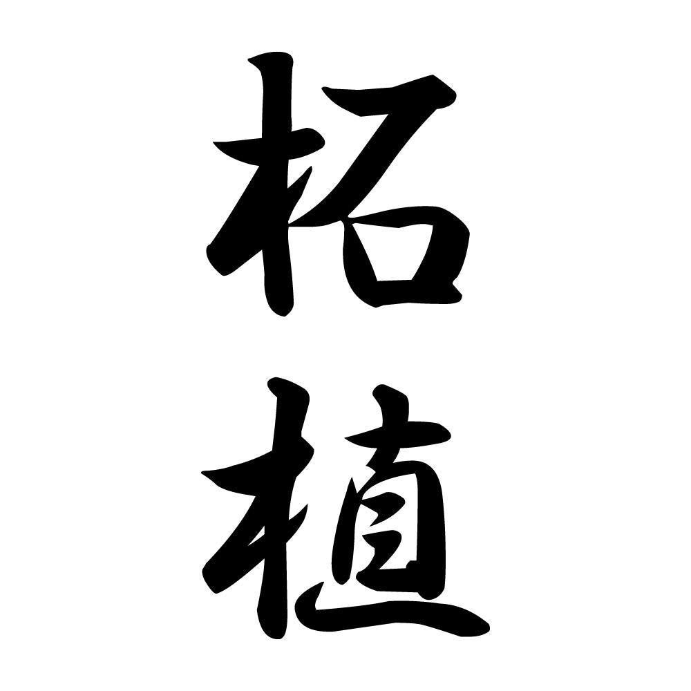 柘植 縦書き (A)
