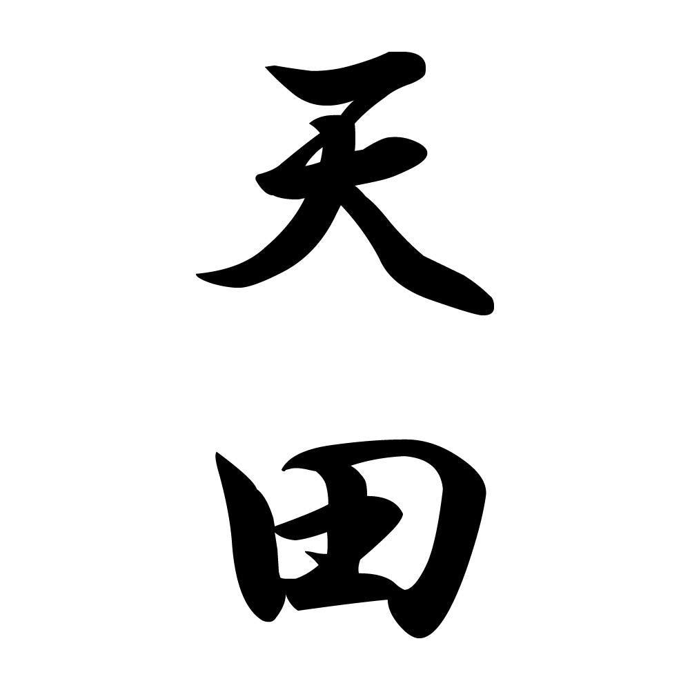 天田 縦書き (A)