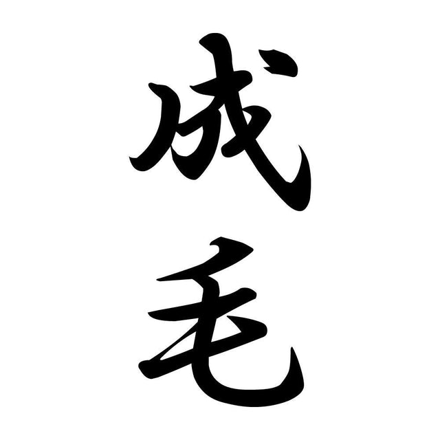 成毛 縦書き (A)