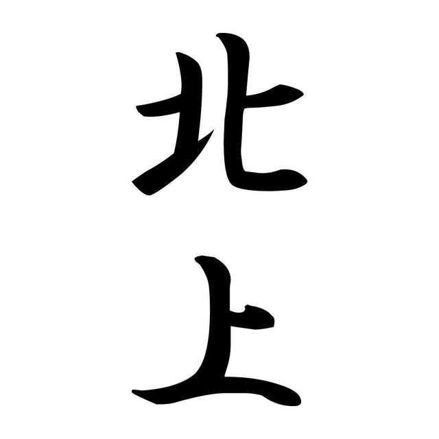 北上 縦書き (A)