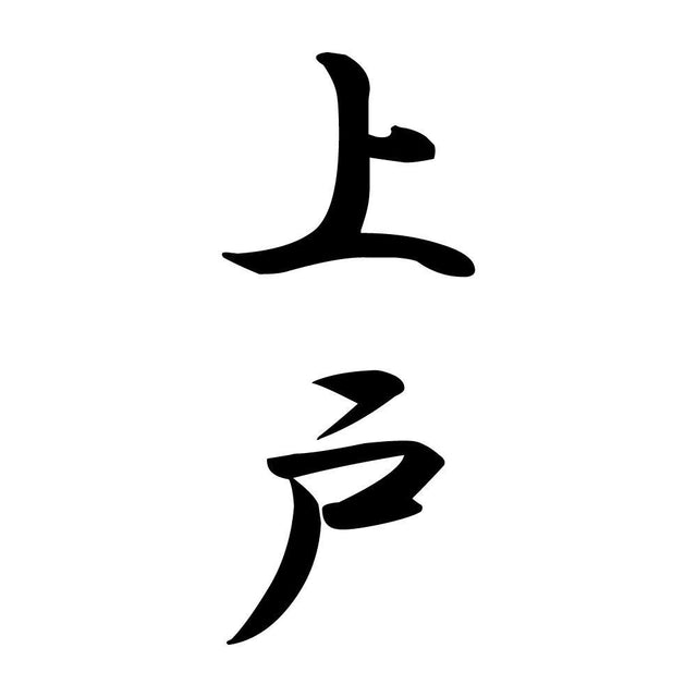 上戸 縦書き (A)
