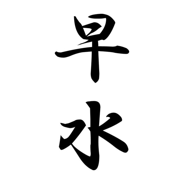 早水 縦書き (A)