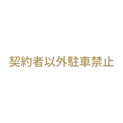契約者以外駐車禁止 (A) 9