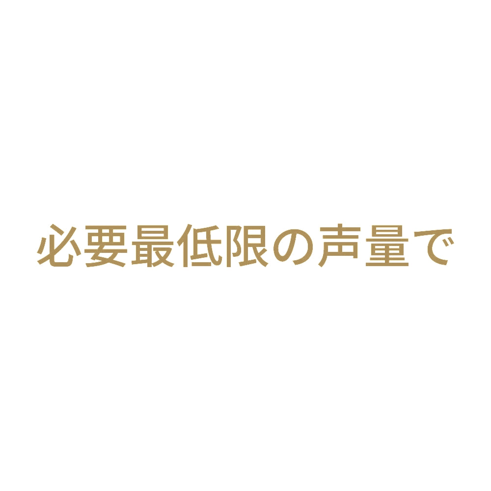 必要最低限の声量で 9