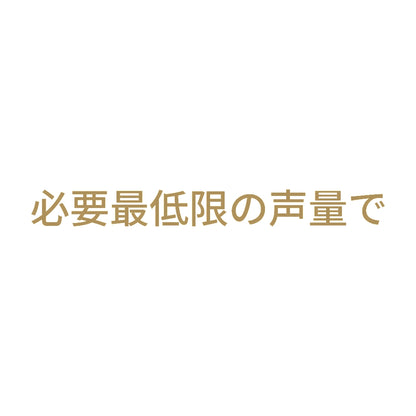 必要最低限の声量で 9