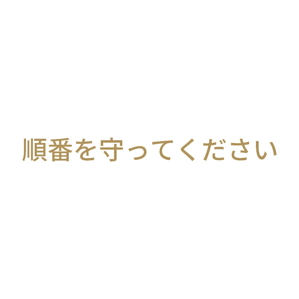 順番を守ってください 9