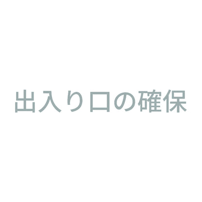 出入り口の確保 10