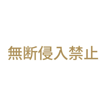 無断侵入禁止 9
