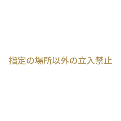 指定の場所以外の立入禁止 9