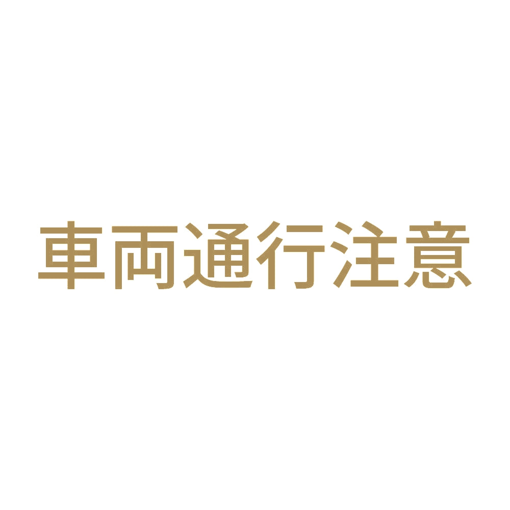 車両通行注意 9