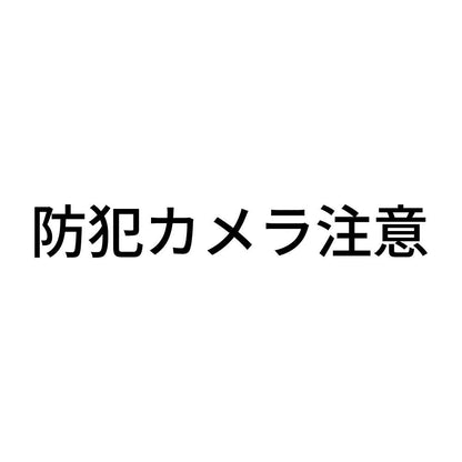 防犯カメラ注意