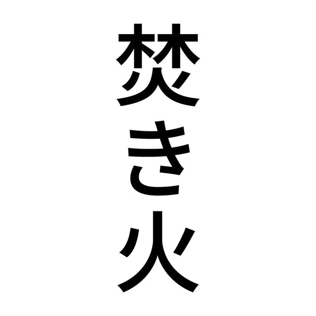 焚き火 縦