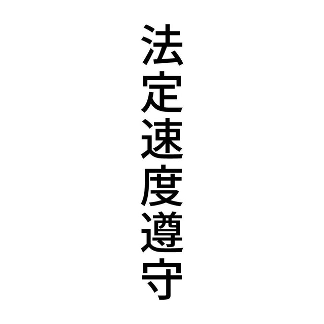 法定速度遵守 縦