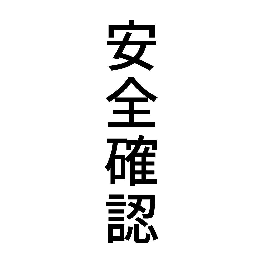 安全確認 縦