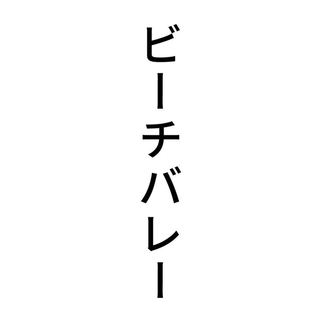 ビーチバレー 縦