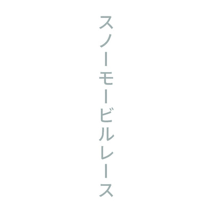 スノーモービルレース 縦 10