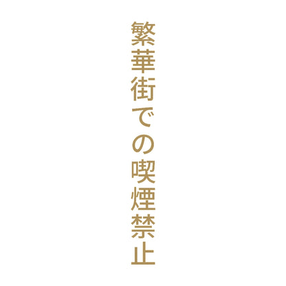 繁華街での喫煙禁止 縦 9
