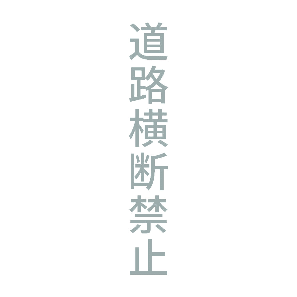 道路横断禁止 縦 10